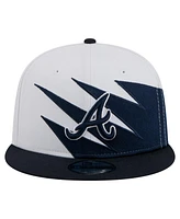New Era Men's Navy/White Atlanta Braves Jagged 9FIFTY Snapback Hat
