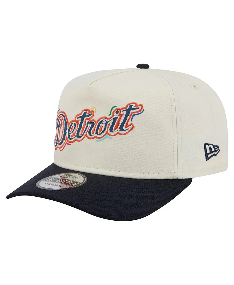 New Era Men's White Detroit Tigers Team Scribble Golfer Adjustable Hat