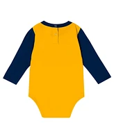 Outerstuff Infant Navy Michigan Wolverines Double Up Long Sleeve Bodysuit Pant Set