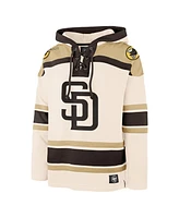 '47 Brand Men's Cream San Diego Padres Superior Lacer Pullover Hoodie