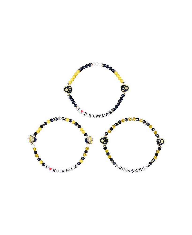 Foco Milwaukee Brewers Friendship Bracelet, Set of 6