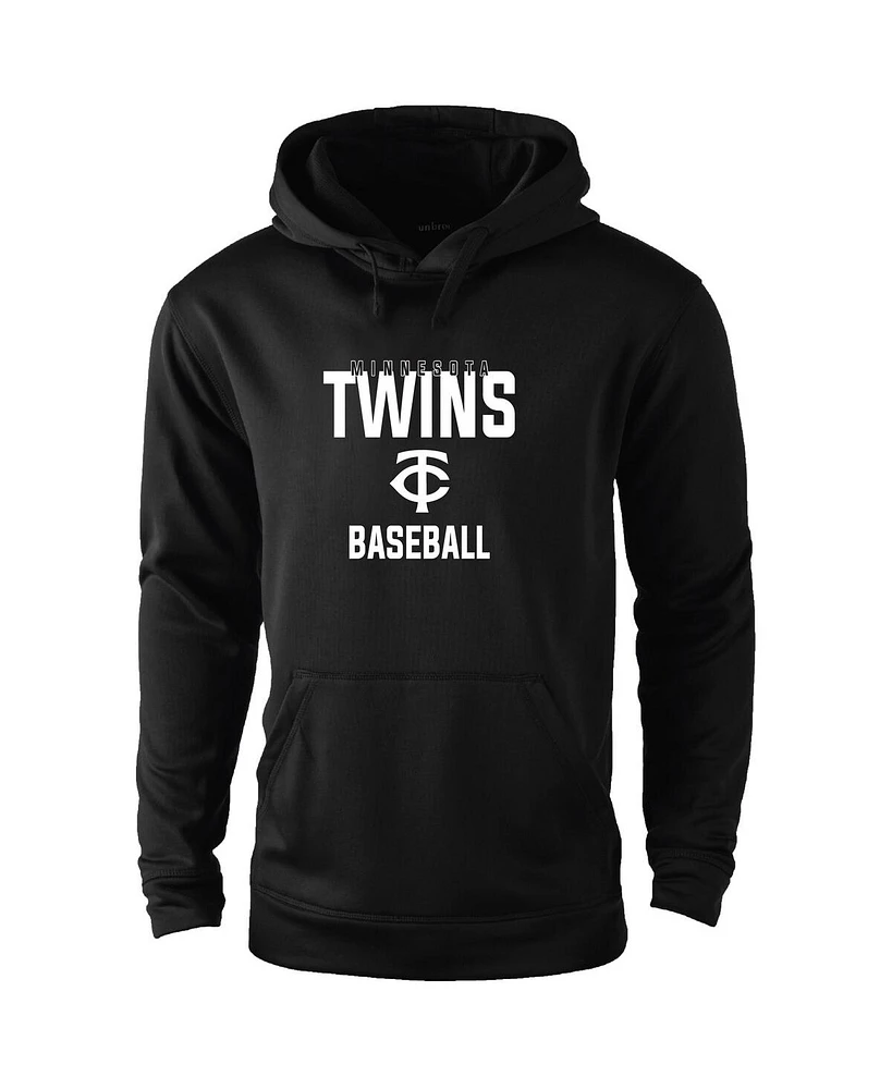 Dunbrooke Men's Black Minnesota Twins Champion Pullover Hoodie