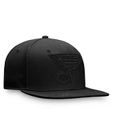 Fanatics Men's Black St. Louis Blues Team Haze Fitted Hat