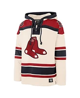 '47 Brand Men's Cream Boston Red Sox Superior Lacer Pullover Hoodie