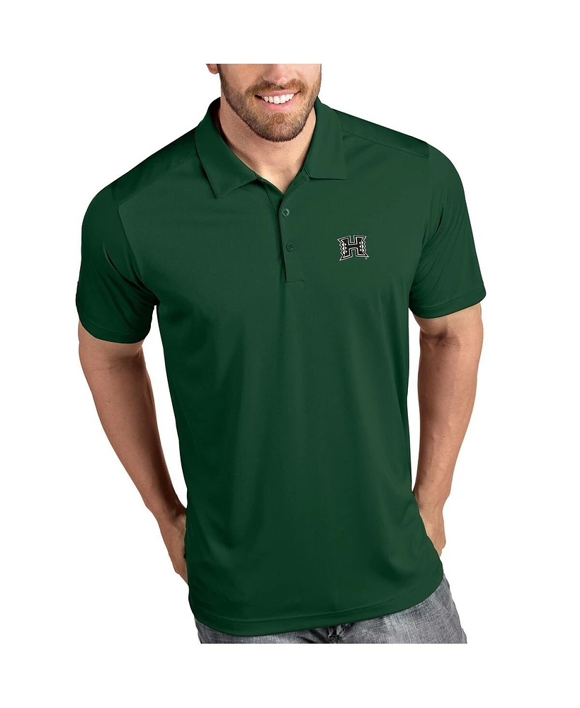 Antigua Men's Green Hawaii Warriors Tribute Polo Shirt