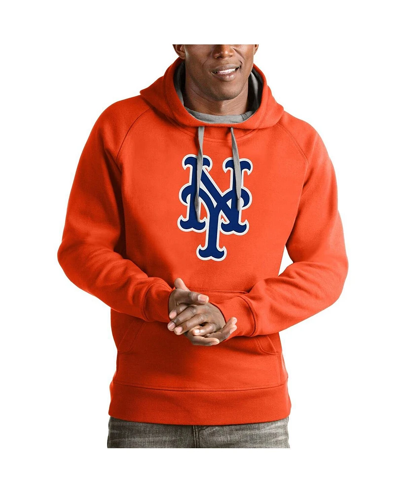 Antigua Men's New York Mets Victory Pullover Team Logo Hoodie