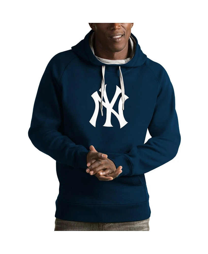 Antigua Men's Navy New York Yankees Victory Pullover Hoodie