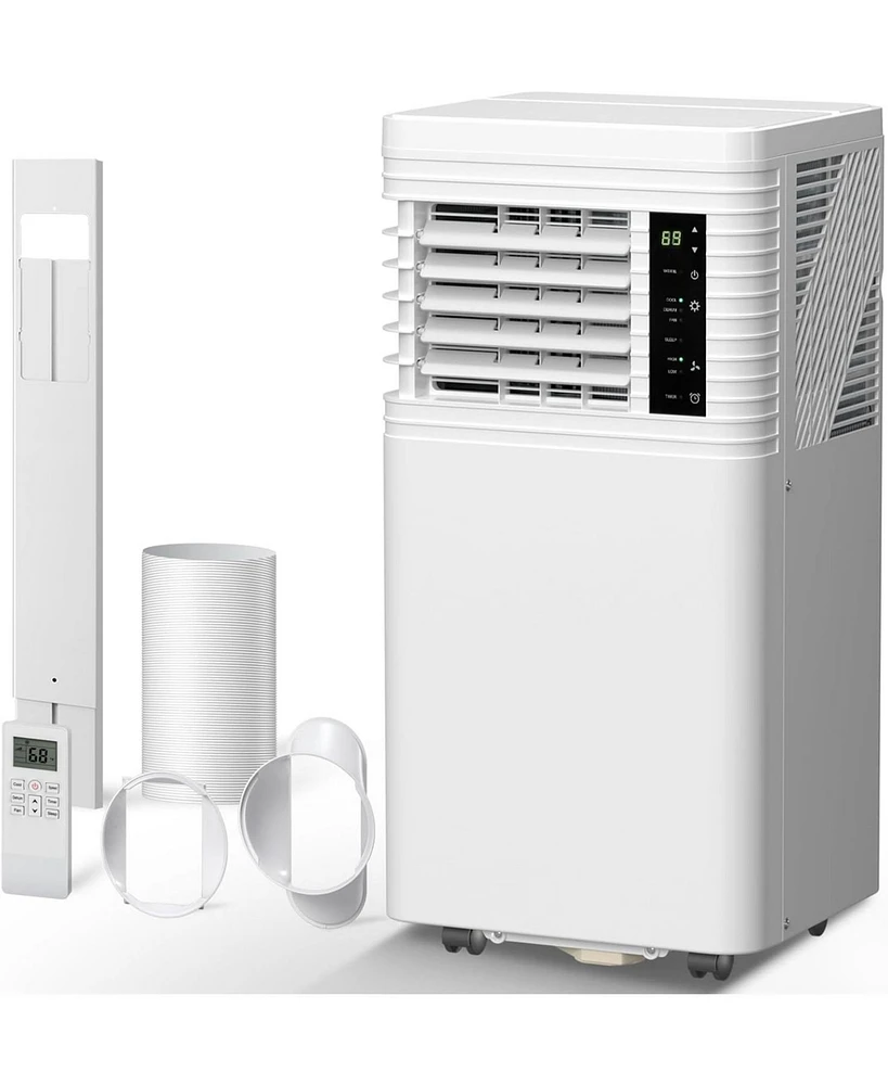 Cowsar 8,000 Btu Air Conditioner cool Up to 350 Sq.Ft, 4 Modes Portable Ac Unit with 24Hrs Timer/Led Display/Remote Control/Installation Kits, Ac Unit