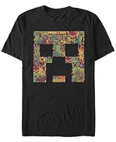 Fifth Sun Men's Creeper Face Collage Short Sleeve T-Shirt