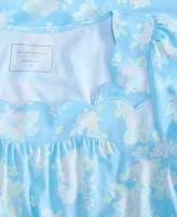 Charter Club Women's Cotton Scalloped Short-Sleeve Chemise, Exclusively at Macy's
