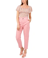 1.state Women's Paperbag-Waist Slim Pants