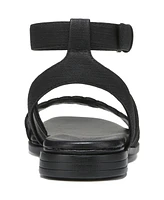 Naturalizer Women's Gana Square Toe Strappy Flat Sandals