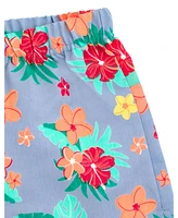 Moana Baby Girls Disney Lilo & Stitch Winnie the Pooh Disney Classics Princess Mermaid T-Shirt and Chambray Shorts Outfit Set