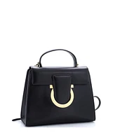 Pre-Owned Salvatore Ferragamo Medium Thalia Top Handle Flap Bag Leather
