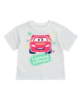 Cars Baby Boys Disney Mickey Mouse Waffle knit T-Shirt Shorts Outfit Set