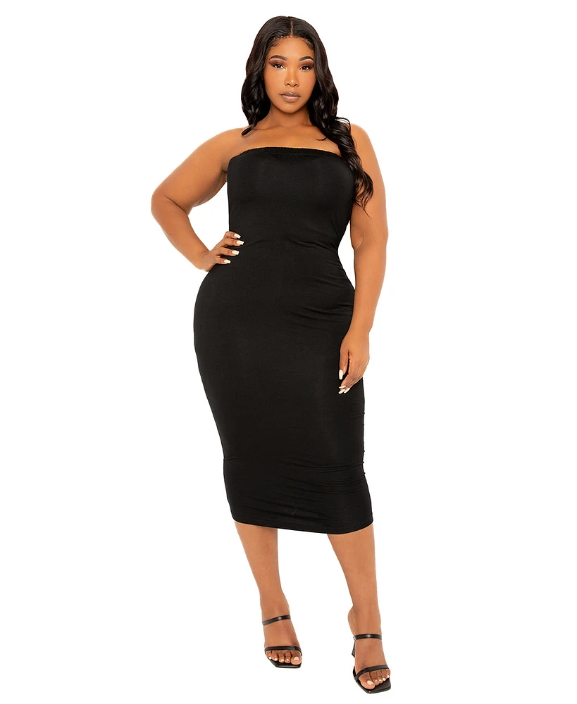 Buxom Couture Plus Tube Midi Dress