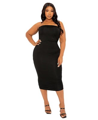 Buxom Couture Plus Tube Midi Dress
