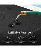 Best Choice Products 330lb Capacity Fillable Heavy-Duty Outdoor Cantilever Umbrella Base w/ Easy-Fill Spouts