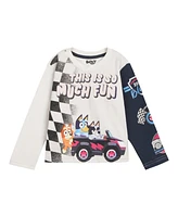 Bluey Baby Boys Henley T-Shirt and French Terry Pants
