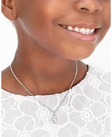 Tiny Blessings Girls Children's Sterling Silver Initial 12-14" Necklace