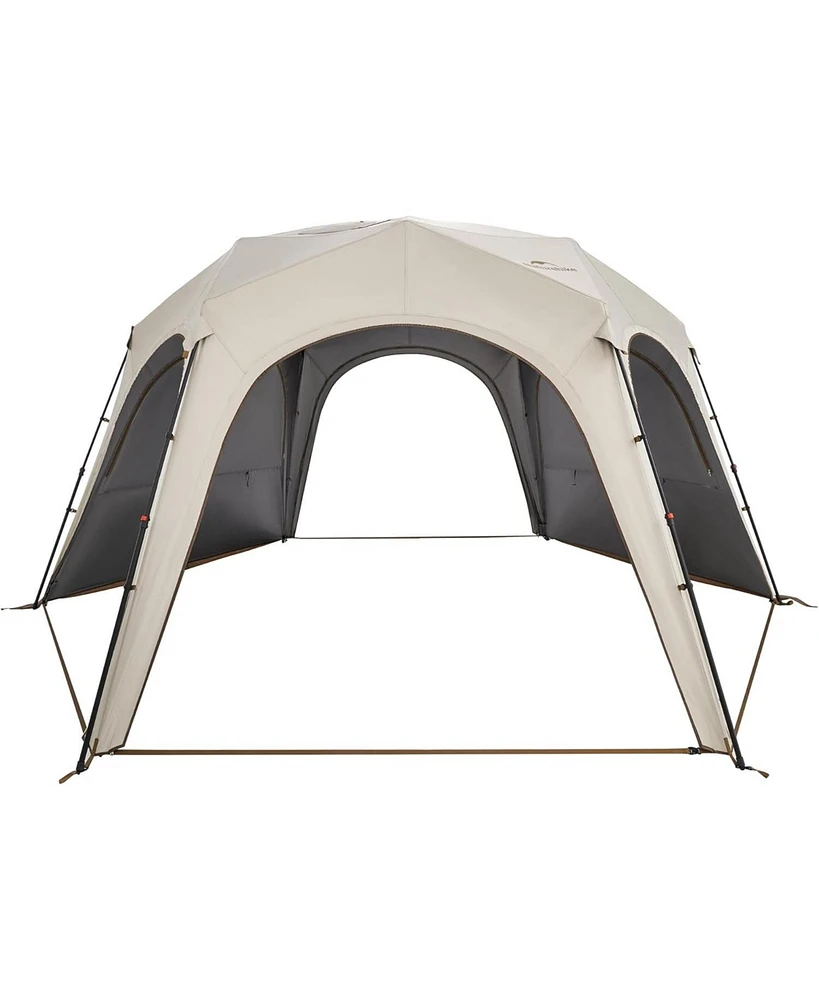 Naturehike Cloud Bounder Hexagonal Pop up Canopy Gazebo Tent, Hot Tent with Stove Jack 8-10 Person Camping Tent, 4 Season Tent for Camping