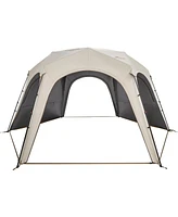 Naturehike Cloud Bounder Hexagonal Pop up Canopy Gazebo Tent, Hot Tent with Stove Jack 8-10 Person Camping Tent, 4 Season Tent for Camping