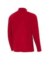 Antigua Men's Crimson Indiana Hoosiers Intent Quarter-Zip Top