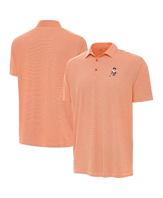 Antigua Men's Orange Clemson Tigers Golfer Twine Polo Shirt