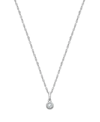 Tiny Blessings Girls Children's Sterling Silver tB Birthstone 12-14" Necklace