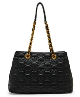 Betsey Johnson Skele-Tease Compartment Tote Bag