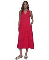 Dkny Jeans Women's V-Neck Racerback Swing Dress