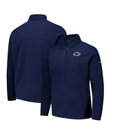 Columbia Men's Navy Penn State Nittany Lions Flanker Iii Fleece Team Full Zip Jacket