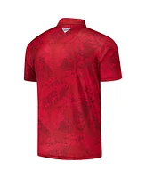 Columbia Men's Crimson Alabama Tide Pfg Super Terminal Tackle Omni-Shade Bangalow's Polo Shirt