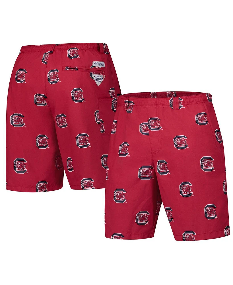 Columbia Men's Garnet South Carolina Gamecocks Pfg Back Cast Iii Omni-Shade Shorts