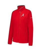 Columbia Women's Crimson Alabama Tide Give Go Ii Fleece Full-Zip Jacket