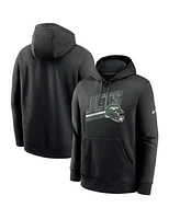 Nike Men's Black New York Jets Club Fleece Pullover Hoodie