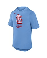 Nike Men's Light Blue St. Louis Cardinals Tri-Blend Performance Hoodie T-Shirt