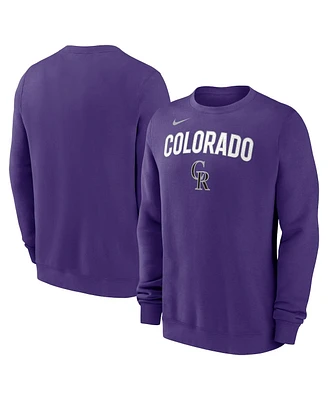 Nike Men's Purple Colorado Rockies Pullover Sweatshirt