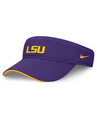 Nike Men's and Women's Purple Lsu Tigers 2025 Dugout Softball Ace Performance Adjustable Visor Hat