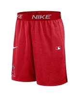 Nike Men's Red Los Angeles Angels Authentic Collection Performance Knit Shorts