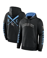 Fanatics Men's Black Kansas City Royals Big City Legacy Fleece Pullover Hoodie