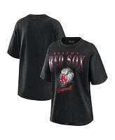 Wear by Erin Andrews Women's Charcoal Boston Red Sox Boyfriend T-Shirt