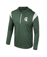 Colosseum Men's Green Michigan State Spartans Dozer Half-Zip Windshirt