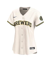 Nike Women's Cream Milwaukee Brewers Home Limited Jersey