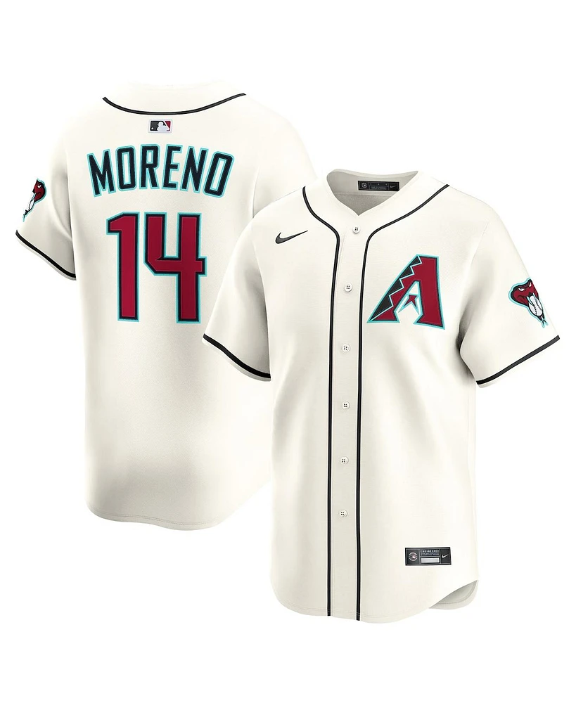Nike Men's Gabriel Moreno Cream Arizona Diamondbacks Alternate Limited Player Jersey