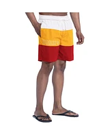 G-iii Sports by Carl Banks Men's Red/Gold Kansas City Chiefs Sunrise Volley Swim Shorts
