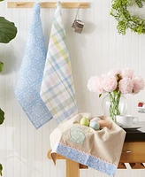 Design Imports Assorted Garden Bunny Dishtowel, Set of 3