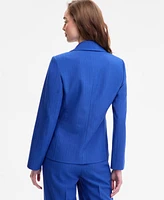 Tahari Asl Women's Peak Lapel Clasp Blazer