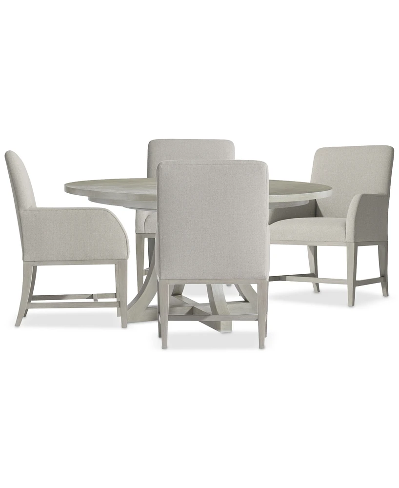 Cornelia 5-Pc. Dining Set (Round Table & Arm Chairs