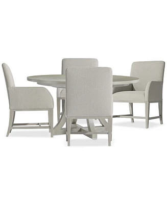Cornelia 5-Pc. Dining Set (Round Table & Arm Chairs